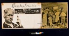 [Mock-up for "Grandma Remembers"]