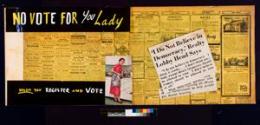 [Mock-up for "No Vote for You Lady"]