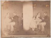 [Family group, uncut stereo image]