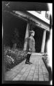George Eastman Dryden in Eastman's garden