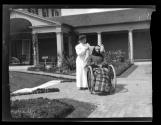 Maria Eastman in garden