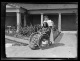 Maria Eastman in garden