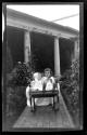 George Eastman Dryden and Watson Newhall in Eastman's garden