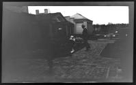 George Eastman and Dryden children in garden