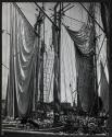 [Sails drying on Finnish vessels bringing firewood to Stockholm]