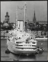 [Stockholm, Sweden. The Swedish liner "Kungsholmen" in front of "Gamla Sta'n", The Old Town.]