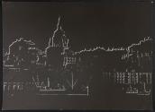 [Bas-relief cityscape]