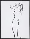[Bas-relief print of standing nude]
