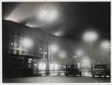 [Hamburg street scene at night]