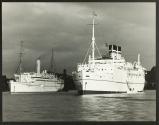 [The tourist liners "Atlantis" and "Arandora Star" in the harbor of Stockholm]