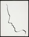 [Face in profile - bas-relief]