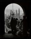 Brooklyn, stevedores unloading coffee bags