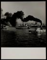 Ferries and tugboats on the Hudson River