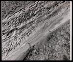 Ripple marks in river mud