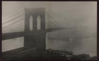 Brooklyn Bridge in the fog