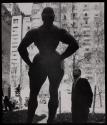 [Gaston Lachaise statue in Museum of Modern Art sculpture garden]