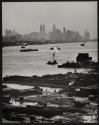 [Hudson River docks, New Jersey. Downtown Manhattan in background.]