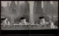 S.S. Queen Elizabeth passing 42nd Street, New York