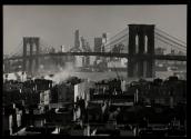 [Brooklyn Bridge, seen from the Downtown Manhattan side]