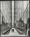 Walking on Brooklyn Bridge, going towards Manhattan