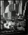 New York 1940; Downtown Manhattan seen from the Brooklyn Bridge.