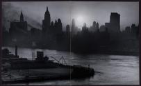 [Sunset, Midtown New York seen over the East River]