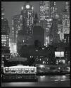 [New York, Hudson River waterfront at night, Midtown Manhattan]