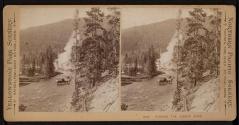 Fording the Gibbon River.