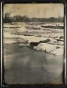 [Niagara River above the falls, winter]