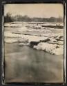 [Niagara River above the falls, winter]