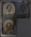 [Woman, uncut daguerreotype plate]