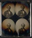 [Man, uncut daguerreotype plate]