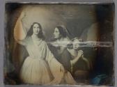[Reproduction of an engraving of an angel and two holy women at the empty tomb on Easter morning]