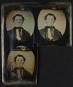 [Man (partially uncut daguerreotype plate)]