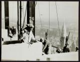 [Bricklayers at work on the Empire State Building]