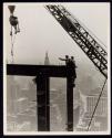 [Laying beams, Empire State Building construction]