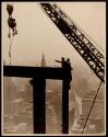 [Laying beams, Empire State Building construction]