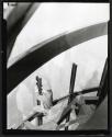 [Man on girders, mooring mast, Empire State Building]