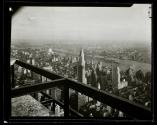 [View of New York city from Empire State building, looking east]