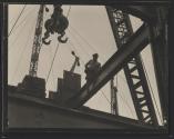 [Worker on girder, Empire State Building construction]