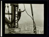[Worker on girder, Empire State Building construction]