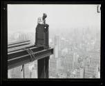 [Worker on girders, Empire State Building construction]