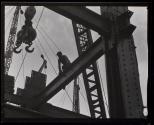 [Worker on girder, Empire State Building construction]