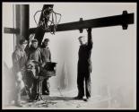 [Group of riveters by rivet forge, Empire State Building]
