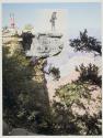 Woman on head and photographer with camera; unknown dancer and Alvin Langdon Coburn at Grand View Point