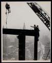 [Laying beams, Empire State Building construction]