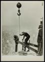 [Bolting corner of mooring mast, Empire State Building]