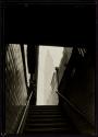 Glimpse of Empire State from subway