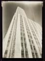 [Looking up facade of Empire State building]
