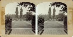 Stereo View of Garden